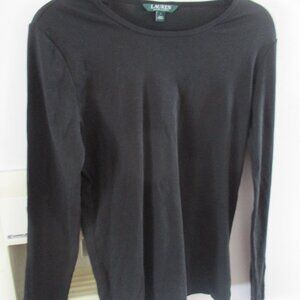 Lauren Ralph Lauren Long Sleeve Women’s T Shirt L cotton blend top